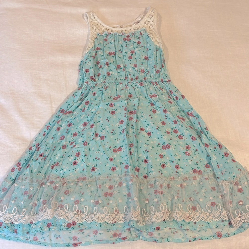 Girls floral dress 7